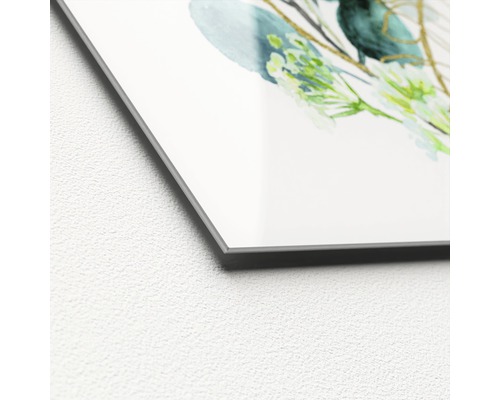 Detailansicht eines Bildes auf einer Aluminiumplatte