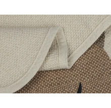 Detailansicht eines Teppichs mit Textilmuster