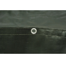 Detailansicht einer Gewebeplane mit Öse