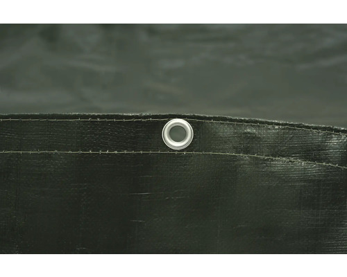 Detailansicht einer Gewebeplane mit Öse