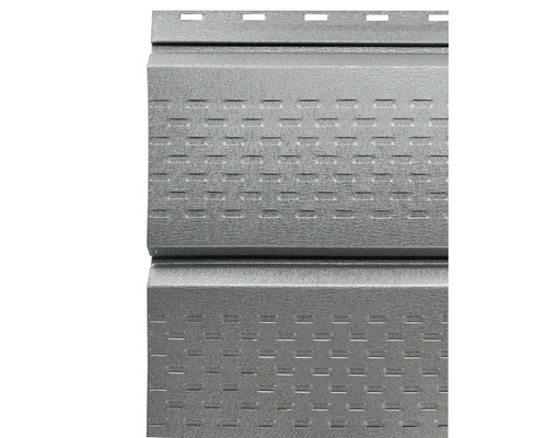 Nahaufnahme einer Fassadenverkleidung aus Metall