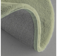 Runder Teppich mit Flor und Textilrückseite