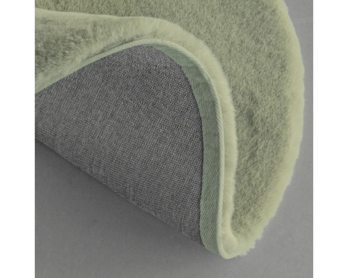 Runder Teppich mit Flor und Textilrückseite