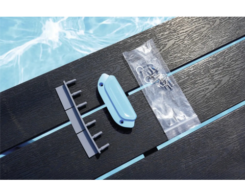 Poolabdeckung Befestigungsmaterial auf Holzdeck