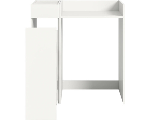 Weißer Waschtisch mit Stauraumelement für das Badezimmer