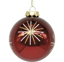 Weihnachtskugel mit Sternmuster
