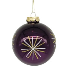 Weihnachtsbaumkugel mit Sternmuster