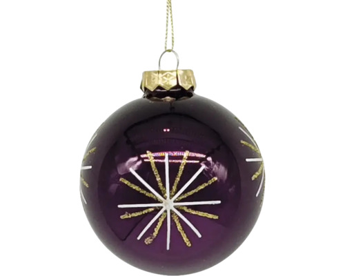 Weihnachtsbaumkugel mit Sternmuster