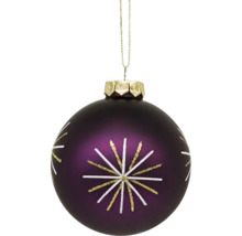 Weihnachtskugel mit Sternmuster zum Aufhängen