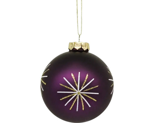 Weihnachtskugel mit Sternmuster zum Aufhängen