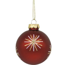Weihnachtskugel mit Sternmuster zum Aufhängen