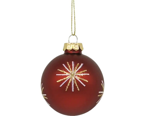 Weihnachtskugel mit Sternmuster zum Aufhängen