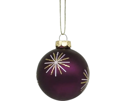 Weihnachtskugel mit Sternmuster zum Aufhängen