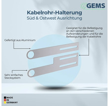 Kabelrohrhalterung aus Aluminium zur Befestigung von Kabelrohren