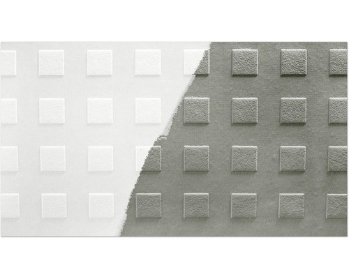 Textil mit geprägtem Quadratmuster