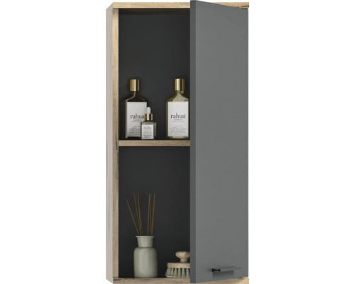 Badezimmerschrank mit zwei Regalböden zur Aufbewahrung von Badutensilien