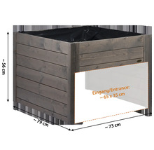 Hochbeet aus Holz mit Abmessungen
