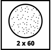 Symbol für 2 mal 60 Schleifpapier