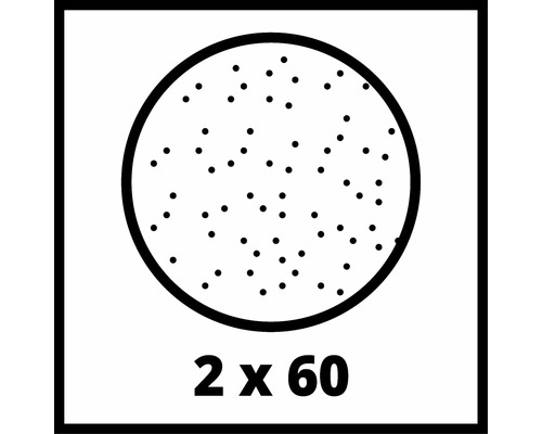 Symbol für 2 mal 60 Schleifpapier