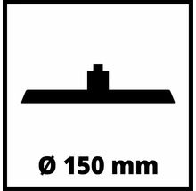 Symbol für Duschkopfgröße 150 mm