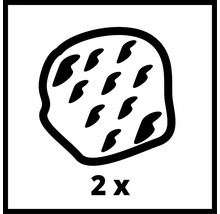 Symbol für doppelte Menge Schleifpapier