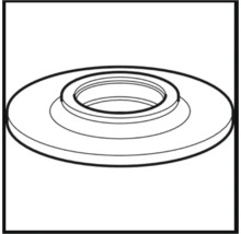Rosette für Sanitärinstallationen