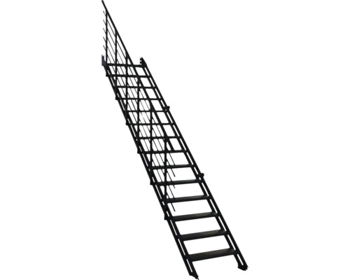 Stahltreppe mit Geländer