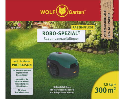 Wolf Garten Robo-Spezial Rasen-Langzeitdünger Verpackung