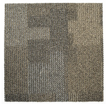 Quadratischer Teppich mit melierter Textur
