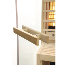 Holztürgriff an einer Saunakabine