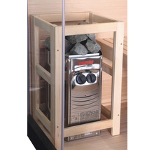 Harvia Vega Compact Saunaofen mit Saunasteinen und Holzrahmen