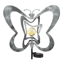 Solarleuchte in Schmetterlingsform für den Garten