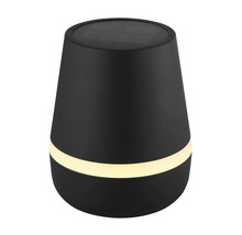 Solarlampe mit horizontalem Lichtband zur Gartenbeleuchtung