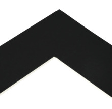 Ausschnitt eines schwarzen Bilderrahmens