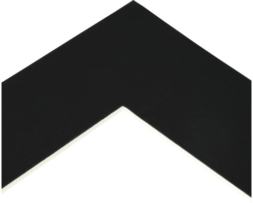 Ausschnitt eines schwarzen Bilderrahmens