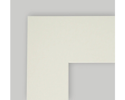 Ausschnitt eines weißen Bilderrahmenprofils