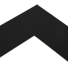 Detailansicht eines schwarzen Bilderrahmens