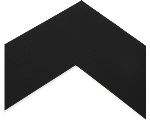 Detailansicht eines schwarzen Bilderrahmens