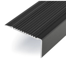 Treppenkantenprofil aus Aluminium mit geriffelter Oberfläche