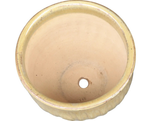 Keramik Blumentopf mit Entwässerungsloch, Ansicht von oben