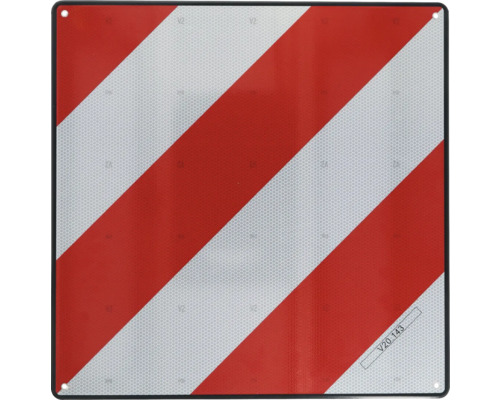 Warnmarkierung mit rot-weißen Streifen