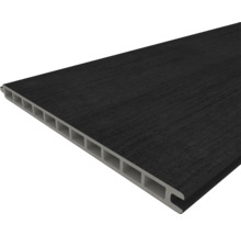 Dunkle Kunststoff Nut- und Federverkleidung