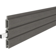 Terrassendiele aus Holzverbundwerkstoff mit Hohlkammerprofil