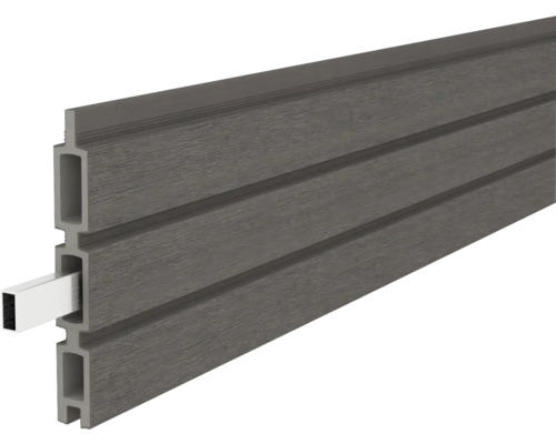 Terrassendiele aus Holzverbundwerkstoff mit Hohlkammerprofil