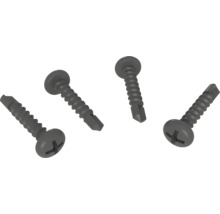 Vier Schrauben mit Senkkopf