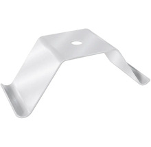 Einzelner Gardinenhalter aus Kunststoff mit Loch für Schrauben