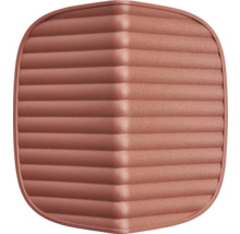 Quadratische, gepolsterte Sitzauflage mit gerippter Oberfläche