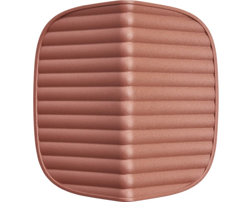 Quadratische, gepolsterte Sitzauflage mit gerippter Oberfläche