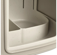 Detailansicht einer Aufbewahrungsbox mit Fächern