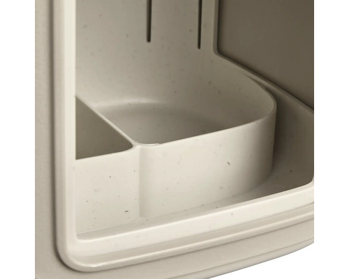 Detailansicht einer Aufbewahrungsbox mit Fächern